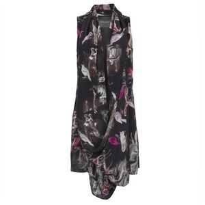 AllSaints Oedipus Scarf Wrap Mini Dress sz US 6. Fits more like a tunic top.